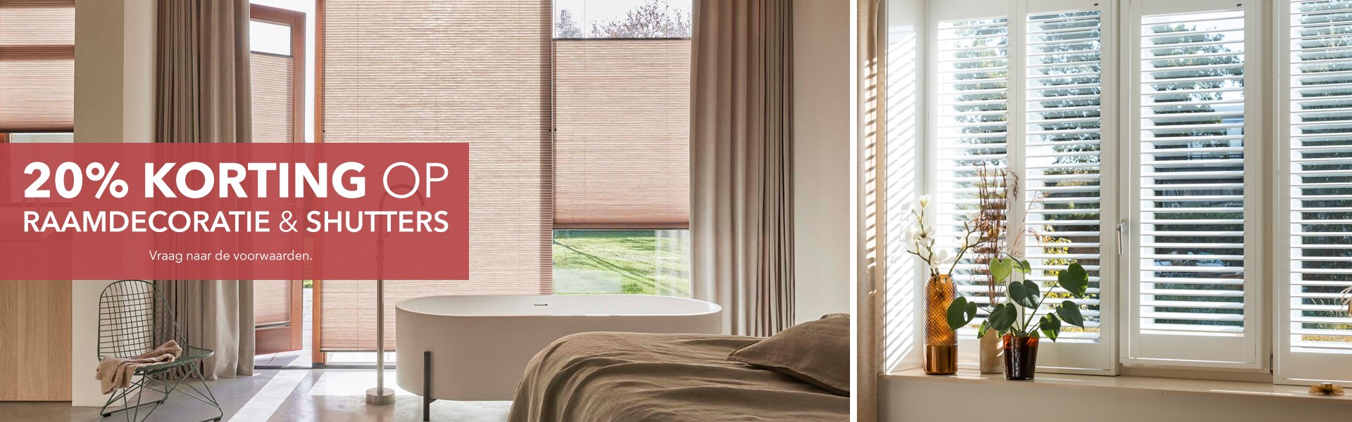 Actie 5 - Raamdecoratie & shutters